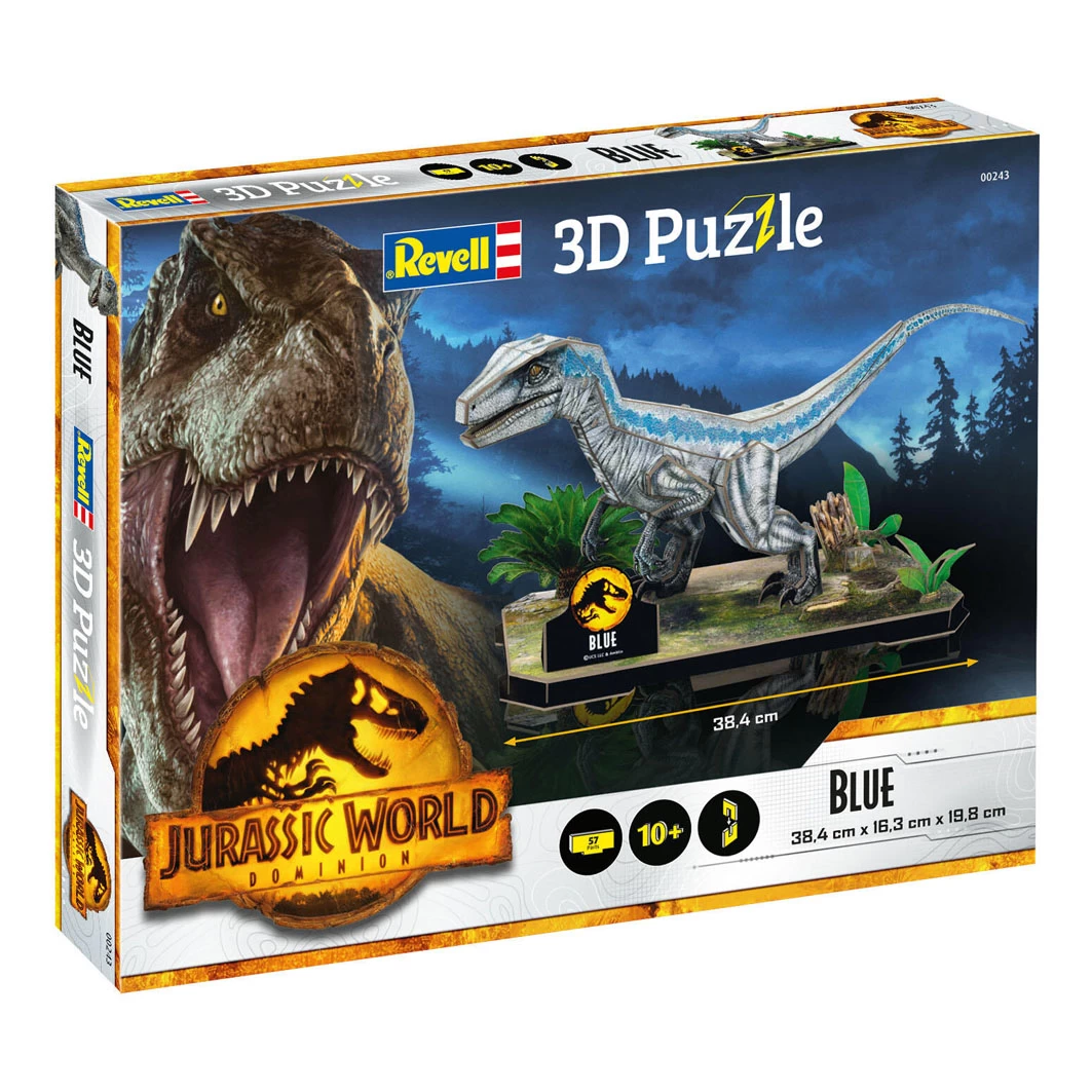Revell 3D-Puzzle-Bausatz – Jurassic World Dominion Blue 3 Revell 3D-Puzzle-Bausatz – Jurassic World Dominion Blue
