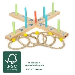 Small Foot - Aktives Ringwurfspiel Aus Holz -Spielzeugwelt Verkauf 5410222d