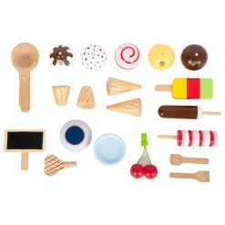 Small Foot - Eisständer Aus Holz, 21-tlg. -Spielzeugwelt Verkauf 5410223f