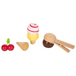 Small Foot - Eisständer Aus Holz, 21-tlg. -Spielzeugwelt Verkauf 5410223i