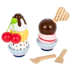 Small Foot - Eisständer Aus Holz, 21-tlg. -Spielzeugwelt Verkauf 5410223j