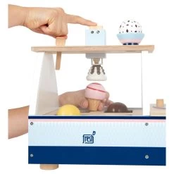 Small Foot - Eisständer Aus Holz, 21-tlg. -Spielzeugwelt Verkauf 5410223o