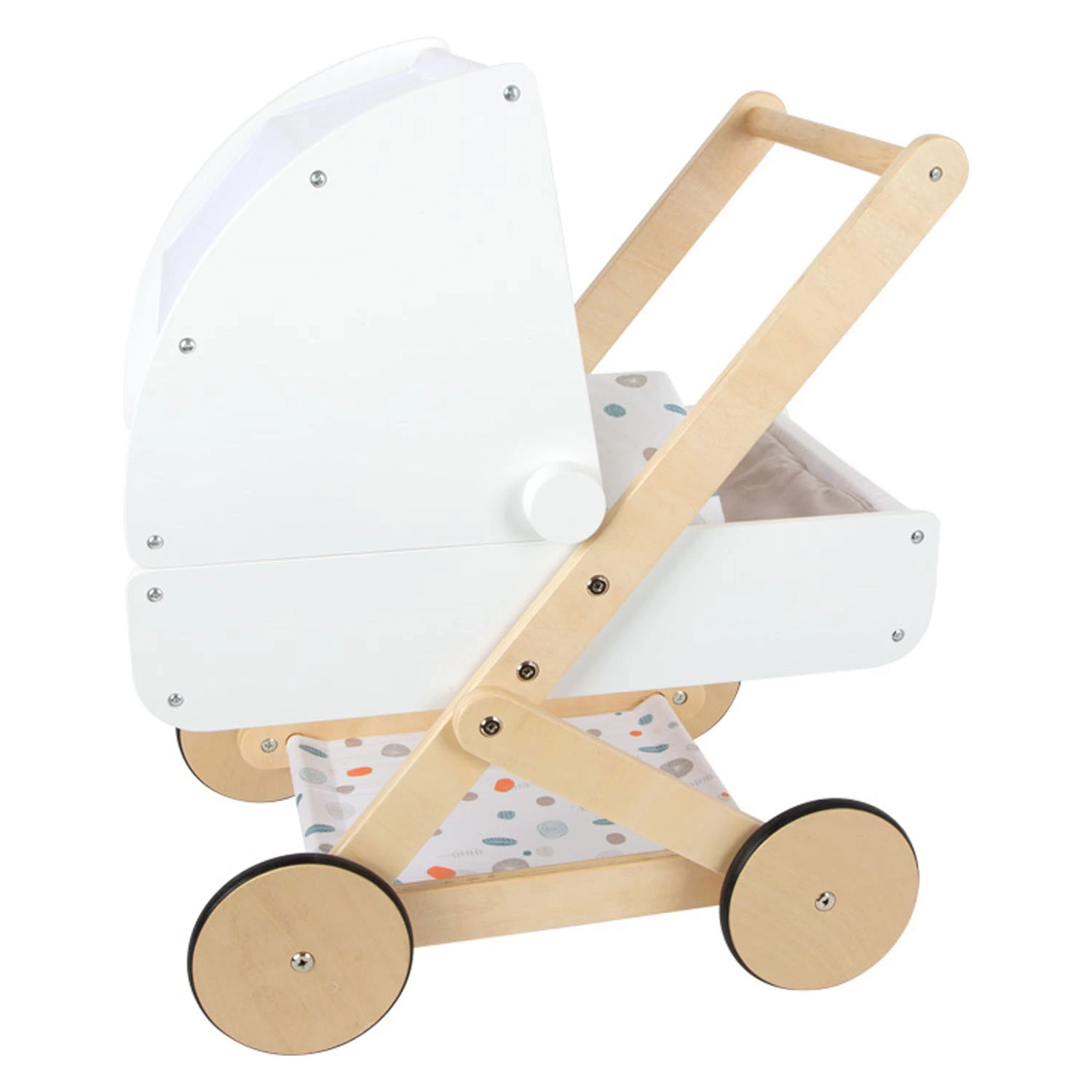 Small Foot - Puppenwagen Aus Holz Little Button 4 Small Foot - Puppenwagen Aus Holz Little Button – Bild 2