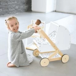Small Foot - Puppenwagen Aus Holz Little Button 31 Small Foot - Puppenwagen Aus Holz Little Button -Spielzeugwelt Verkauf 5410291p