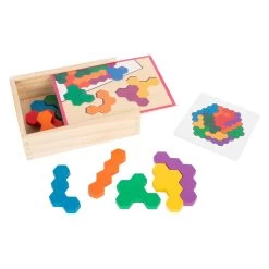 Small Foot - Holzformpuzzle Sechseck 11 Small Foot - Holzformpuzzle Sechseck -Spielzeugwelt Verkauf 5410310e