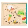 Small Foot - Holzpuzzle Tiere Und Ihre Nahrung -Spielzeugwelt Verkauf 5410312a