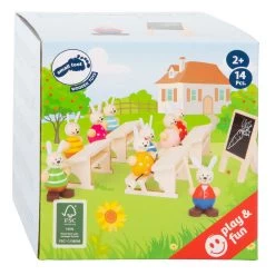 Small Foot – Puppenhaus Aus Holz, Kaninchen, Schule, Klassenzimmer, Spielset