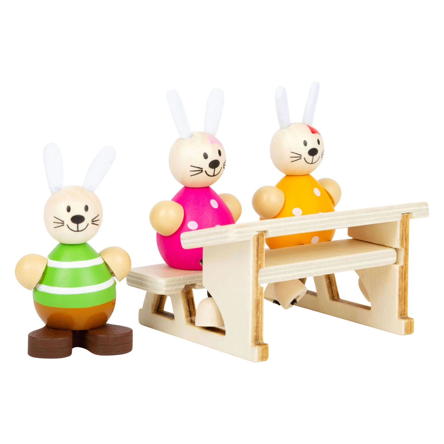 Small Foot – Puppenhaus Aus Holz, Kaninchen, Schule, Klassenzimmer, Spielset 4 Small Foot – Puppenhaus Aus Holz, Kaninchen, Schule, Klassenzimmer, Spielset – Bild 2
