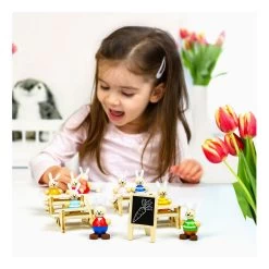 Small Foot – Puppenhaus Aus Holz, Kaninchen, Schule, Klassenzimmer, Spielset 15 Small Foot – Puppenhaus Aus Holz, Kaninchen, Schule, Klassenzimmer, Spielset -Spielzeugwelt Verkauf 5410363h