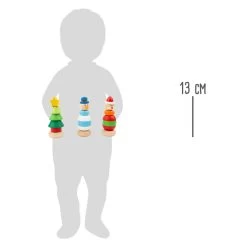 Small Foot - Stapelturm-Weihnachtsfigur Aus Holz, Pro Stück -Spielzeugwelt Verkauf 5410375f