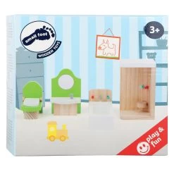 Small Foot - Puppenhausmöbel Aus Holz Badezimmer, 4dlg.