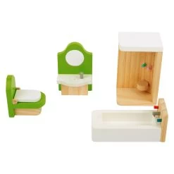 Small Foot - Puppenhausmöbel Aus Holz Badezimmer, 4dlg. -Spielzeugwelt Verkauf 5410384d