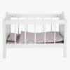Small Foot - Puppenbett Aus Holz Weiß Mit Bettstreifen, 4dlg. -Spielzeugwelt Verkauf 5410403c