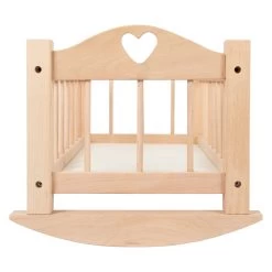 Small Foot - Schaukel-Puppenbett Aus Holz, Natur -Spielzeugwelt Verkauf 5410405e
