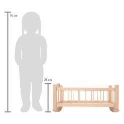 Small Foot - Schaukel-Puppenbett Aus Holz, Natur -Spielzeugwelt Verkauf 5410405f