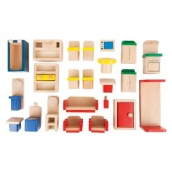 Small Foot - Puppenhaus Aus Holz Mit Möbeln, 23dlg. -Spielzeugwelt Verkauf 5410409d