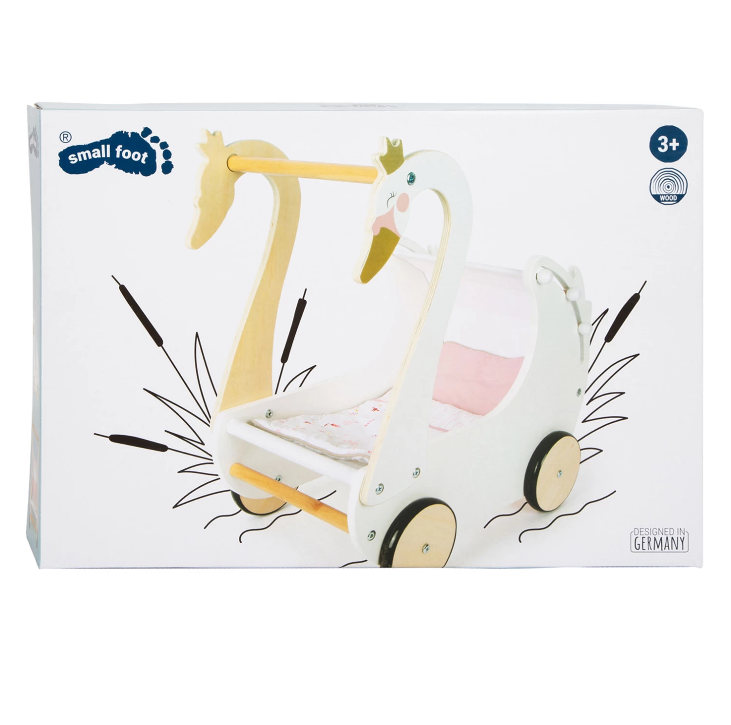 Small Foot - Puppenwagen Schwan Aus Holz 3 Small Foot - Puppenwagen Schwan Aus Holz