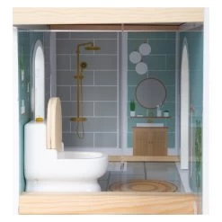 Small Foot - Urban Villa Puppenhaus Aus Holz Mit Möbeln, 9dlg. -Spielzeugwelt Verkauf 5410413g