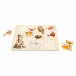Small Foot - Holz-Studenpuzzle Waldtiere, 9tlg. -Spielzeugwelt Verkauf 5410502c