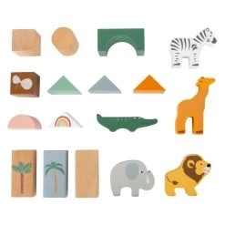 Small Foot - Holzbausteine ​​Safari, 50dlg. -Spielzeugwelt Verkauf 5410539b