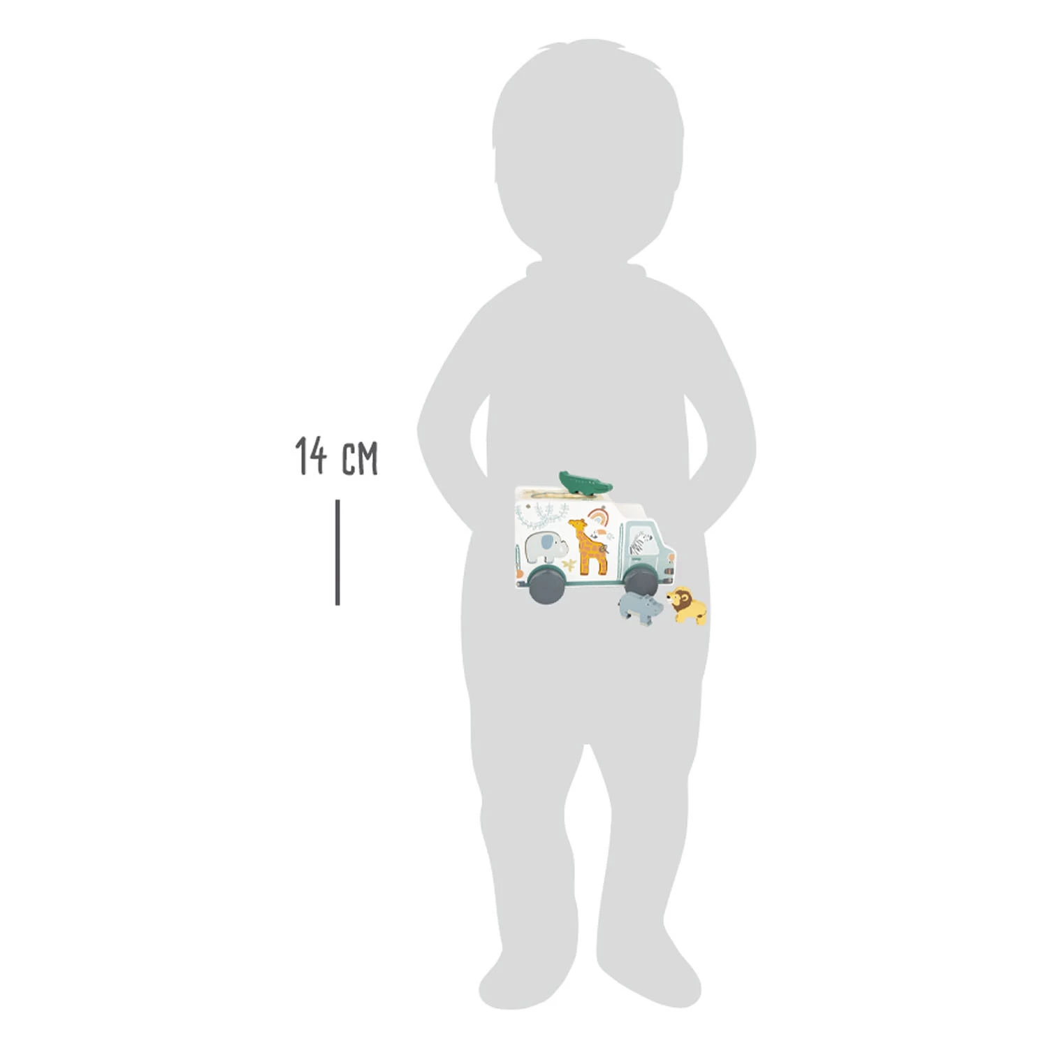 Small Foot - Holz-Formsortierer Jeep Safari, 6dlg. 7 Small Foot - Holz-Formsortierer Jeep Safari, 6dlg. – Bild 5