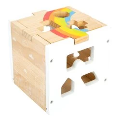 Small Foot - Holz-Formsortierwürfel Regenbogen, -Spielzeugwelt Verkauf 5410545f1