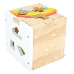 Small Foot - Holz-Formsortierwürfel Regenbogen, -Spielzeugwelt Verkauf 5410545g1