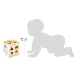 Small Foot - Holz-Formsortierwürfel Regenbogen, -Spielzeugwelt Verkauf 5410545k
