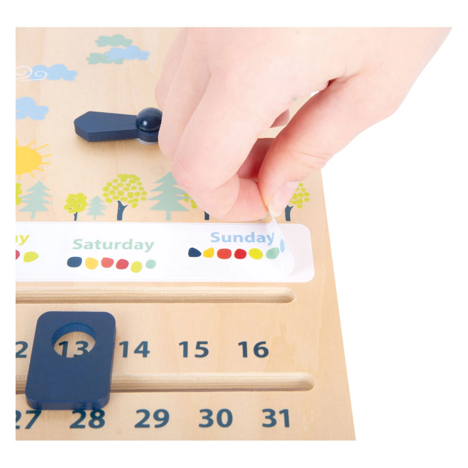 Small Foot - Kalenderuhr Jahreszeiten Aus Holz (Deutsch) 9 Small Foot - Kalenderuhr Jahreszeiten Aus Holz (Deutsch) – Bild 7