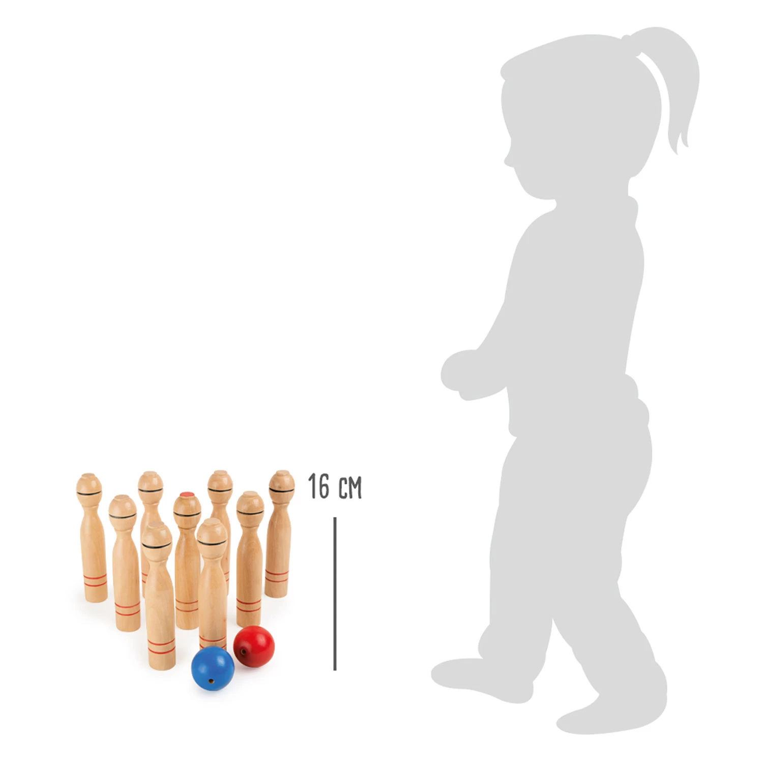 Small Foot - Bowlingspiel Aus Holz, 11-tlg. 4 Small Foot - Bowlingspiel Aus Holz, 11-tlg. – Bild 2