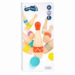 Small Foot - Bowlingspiel Aus Holz Mit Zick-Zack-Muster, 11-tlg.