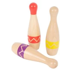 Small Foot - Bowlingspiel Aus Holz Mit Zick-Zack-Muster, 11-tlg. -Spielzeugwelt Verkauf 5410653f