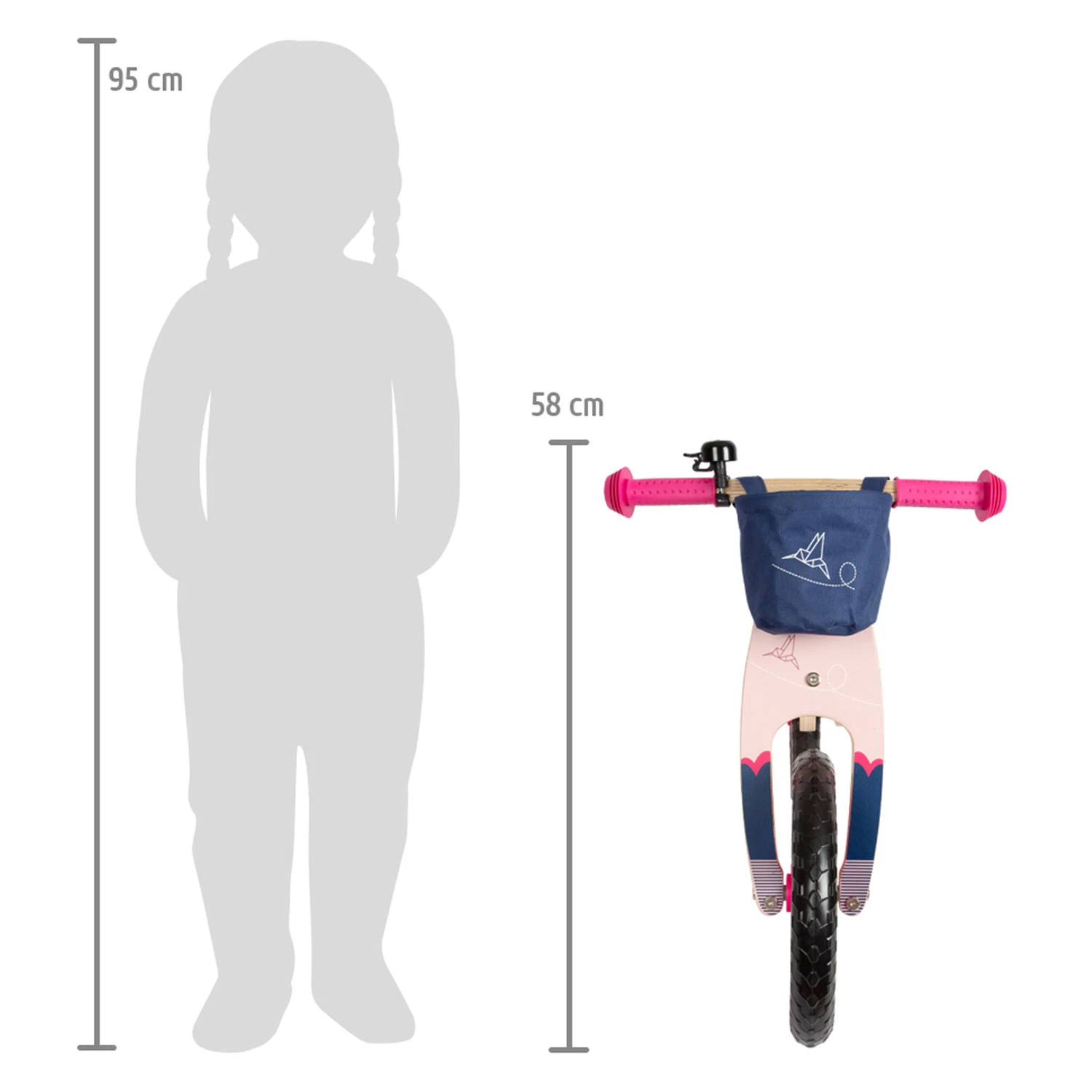 Small Foot - Holzlaufrad Kolibri Pink 11 Small Foot - Holzlaufrad Kolibri Pink – Bild 9