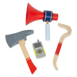Small Foot - Feuerwehrrucksack Mit Feuerwehr-Attributen Aus Holz, 8dlg. -Spielzeugwelt Verkauf 5410783d