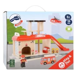Small Foot - Feuerwache Aus Holz Mit Zubehör, 15dlg.