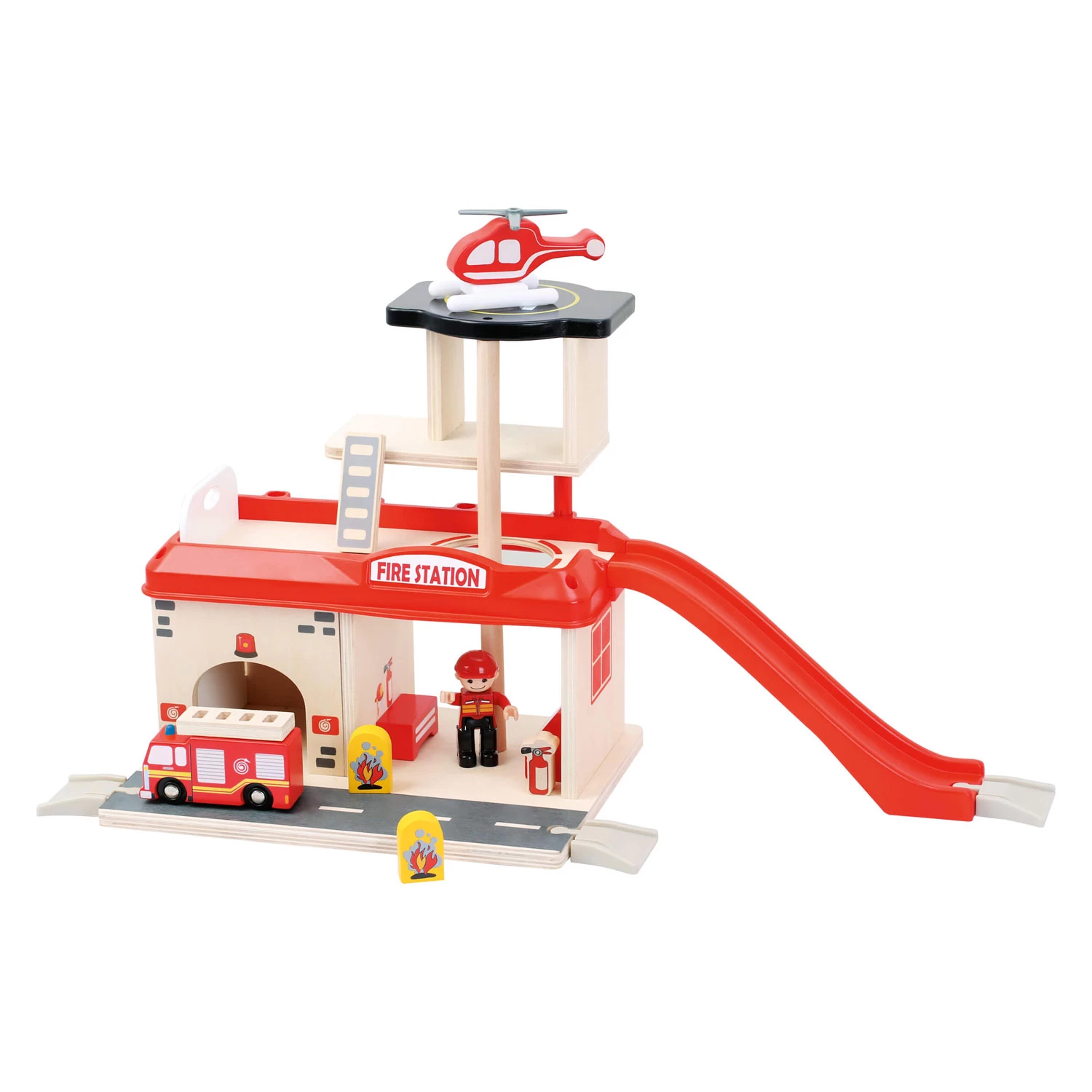 Small Foot - Feuerwache Aus Holz Mit Zubehör, 15dlg. 5 Small Foot - Feuerwache Aus Holz Mit Zubehör, 15dlg. – Bild 3