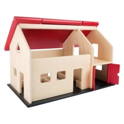 Small Foot – Bauernhaus Aus Holz Mit Offenem Dach -Spielzeugwelt Verkauf 5410826d