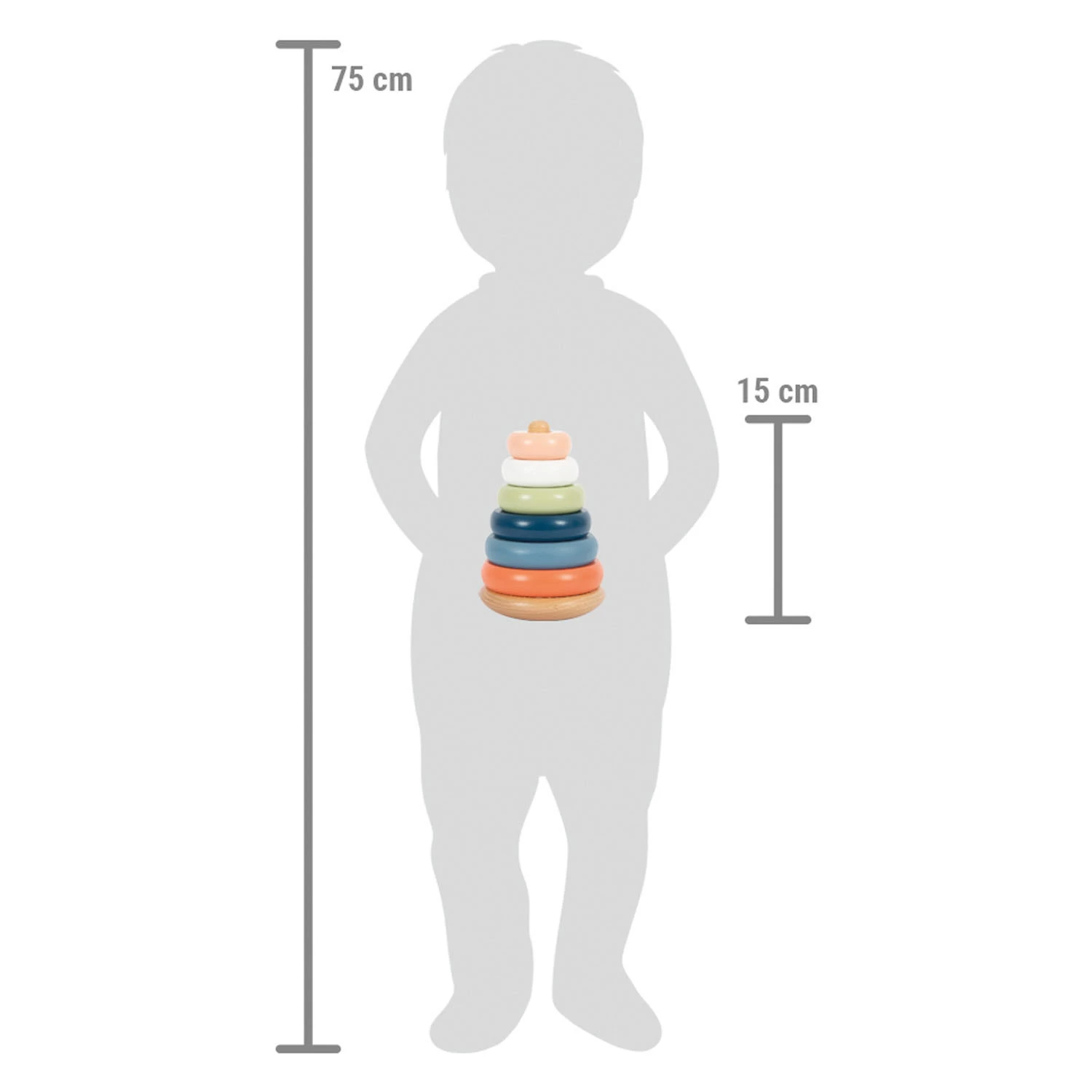 Small Foot - Holzstapelturm Arctic, 7-tlg. 5 Small Foot - Holzstapelturm Arctic, 7-tlg. – Bild 3