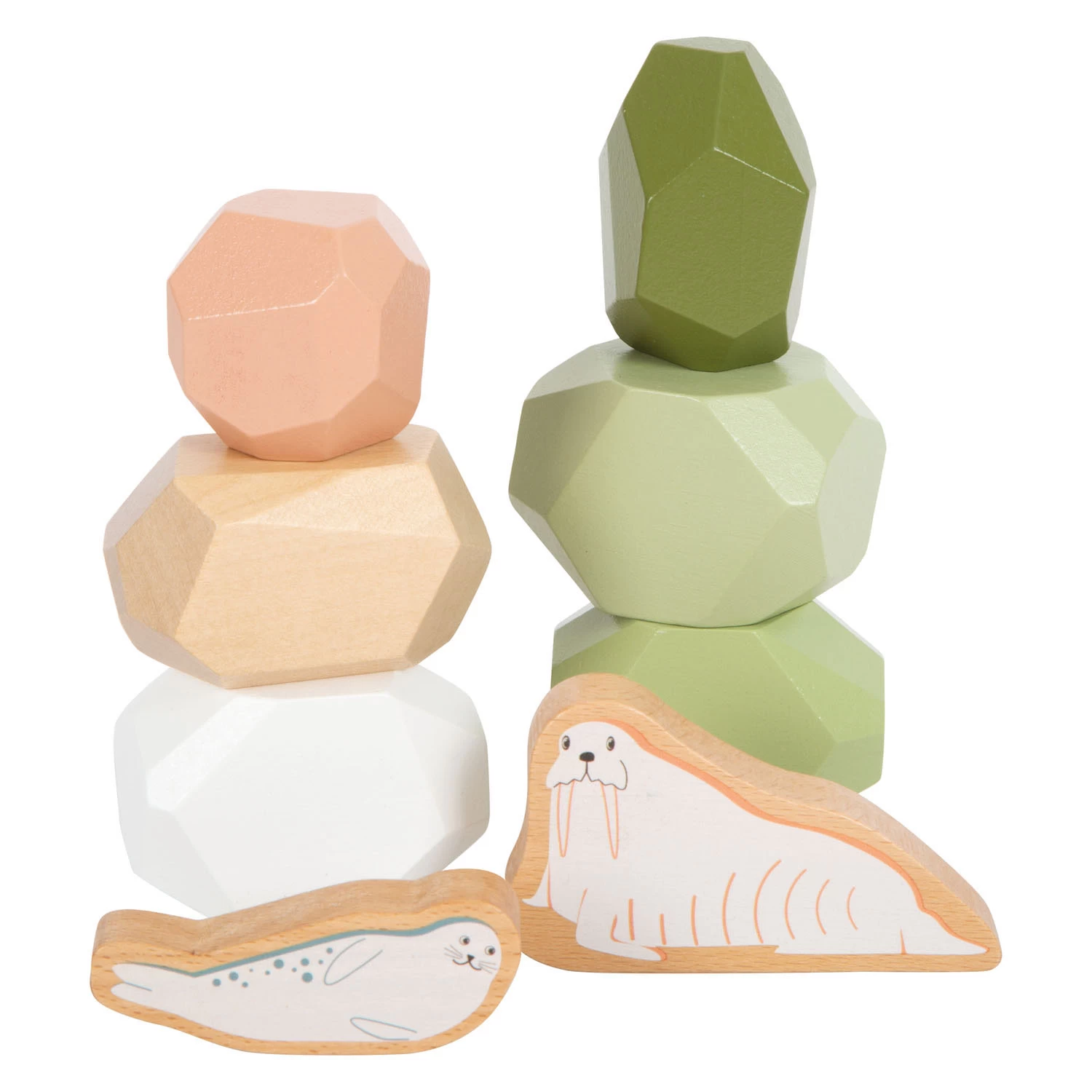 Small Foot - Balancesteine Arktis Aus Holz, 11 Stk. 3 Small Foot - Balancesteine Arktis Aus Holz, 11 Stk.