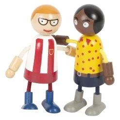 Small Foot - Holz-Biegepuppe Familie Mit Baby, 8-tlg. -Spielzeugwelt Verkauf 5410856f