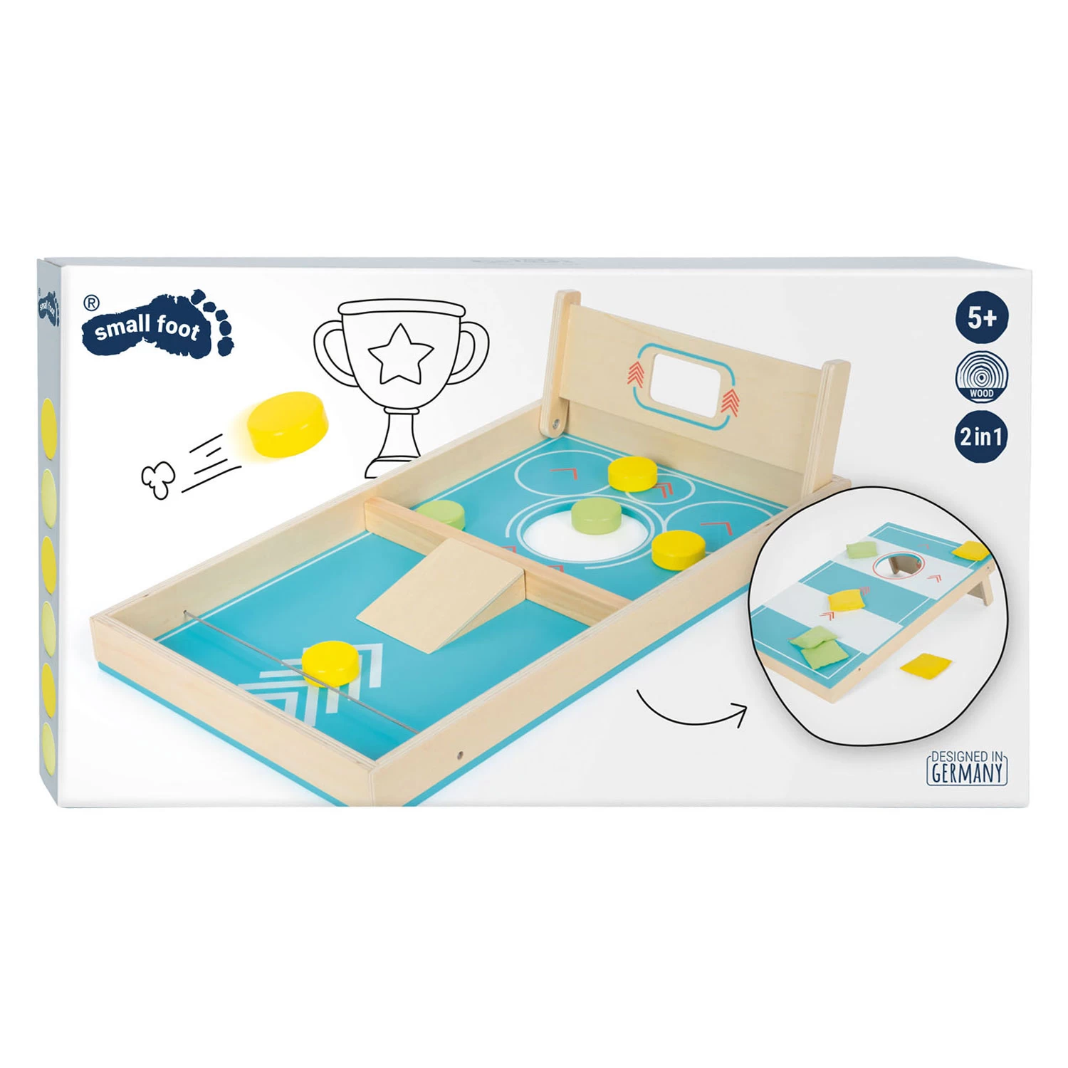 Small Foot - Holzwurfspiel 2in1 Aktiv 2 Small Foot - Holzwurfspiel 2in1 Aktiv