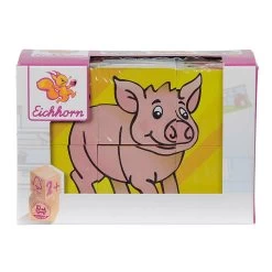 Eichhorn Blockpuzzle, 6 Teile.