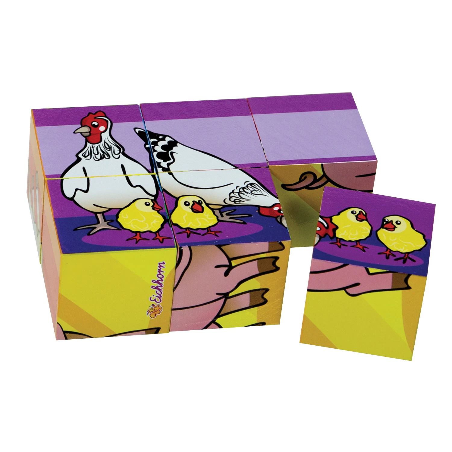 Eichhorn Blockpuzzle, 6 Teile. 4 Eichhorn Blockpuzzle, 6 Teile. – Bild 2