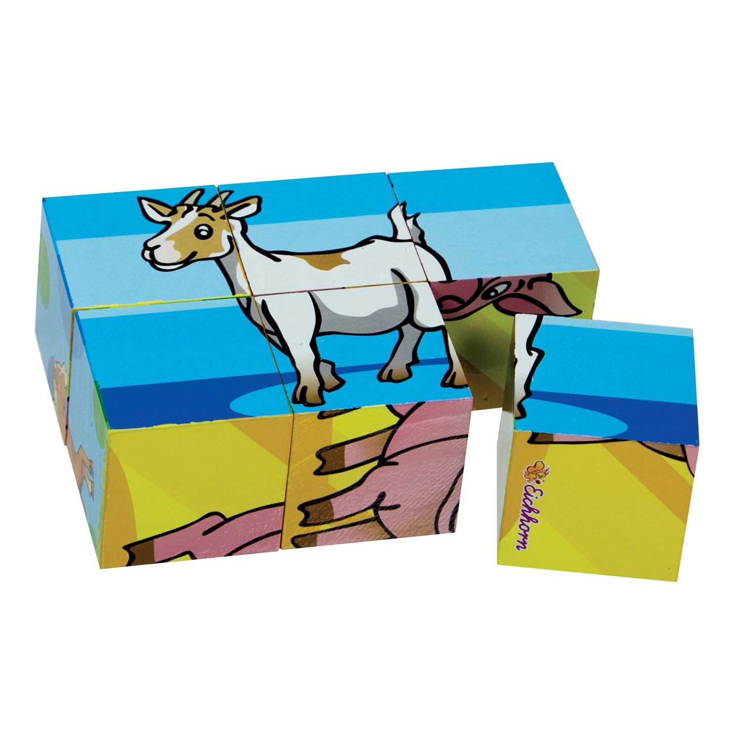 Eichhorn Blockpuzzle, 6 Teile. 5 Eichhorn Blockpuzzle, 6 Teile. – Bild 3