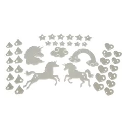 SIMBA Im Dunkeln Leuchtendes Einhorn-Set, 41-teilig.