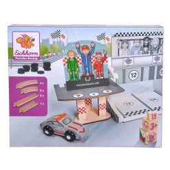 Eichhorn Holz-Porsche-Rennset, 14-tlg.