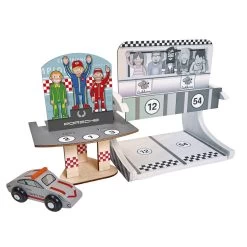 Eichhorn Holz-Porsche-Rennset, 14-tlg. -Spielzeugwelt Verkauf 5632560e