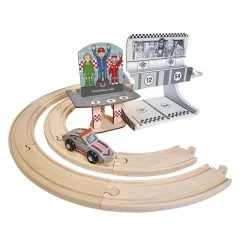 Eichhorn Holz-Porsche-Rennset, 14-tlg. -Spielzeugwelt Verkauf 5632560h