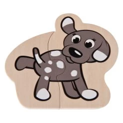 Eichhorn Holz-Tierpuzzle, 16-tlg. -Spielzeugwelt Verkauf 5632656j