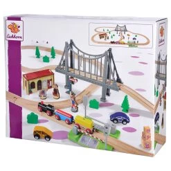 Eichhorn Bahngleis Mit Brücke Spielset, 55 Teile.